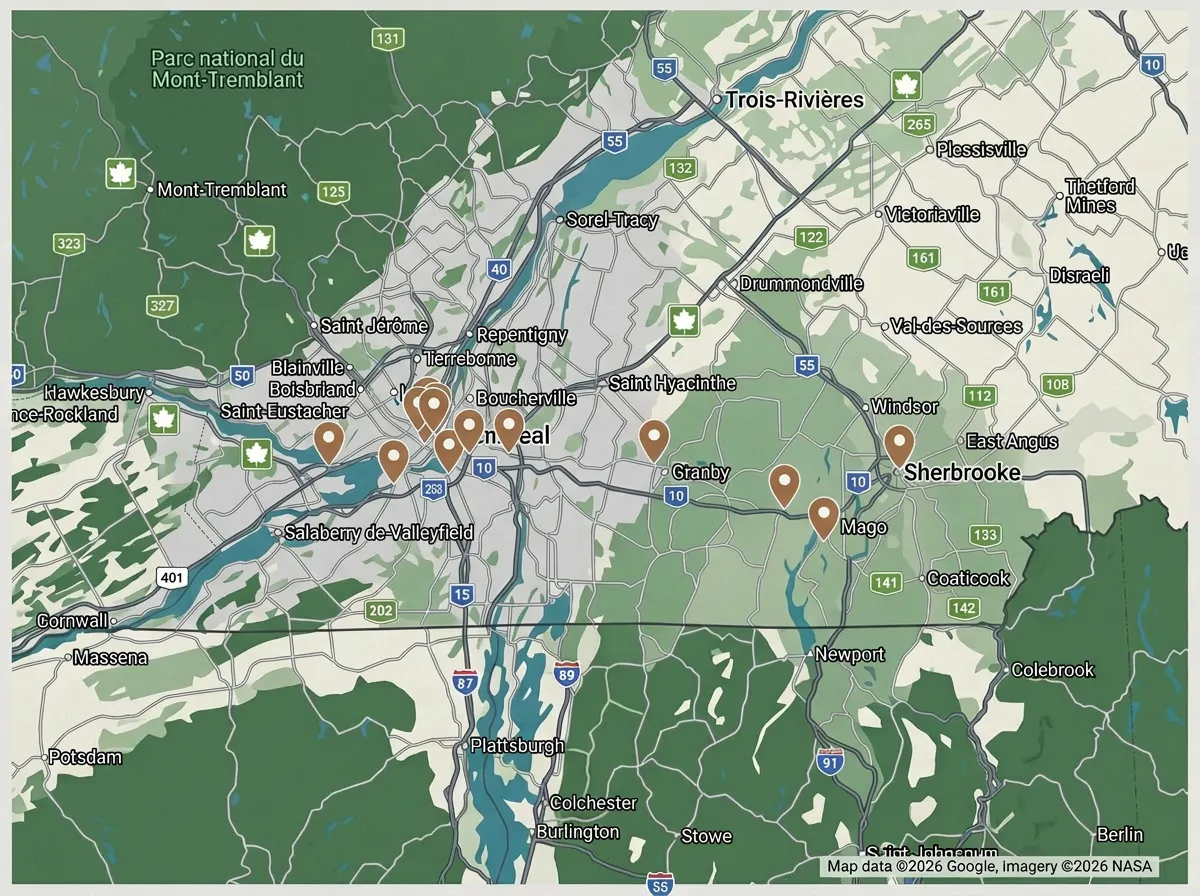 Projets realisés et secteur desservi